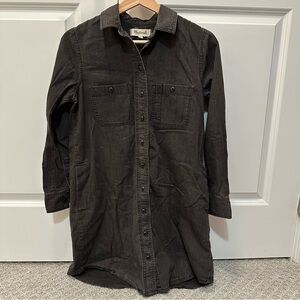 Madewell Black Denim Shirtdress